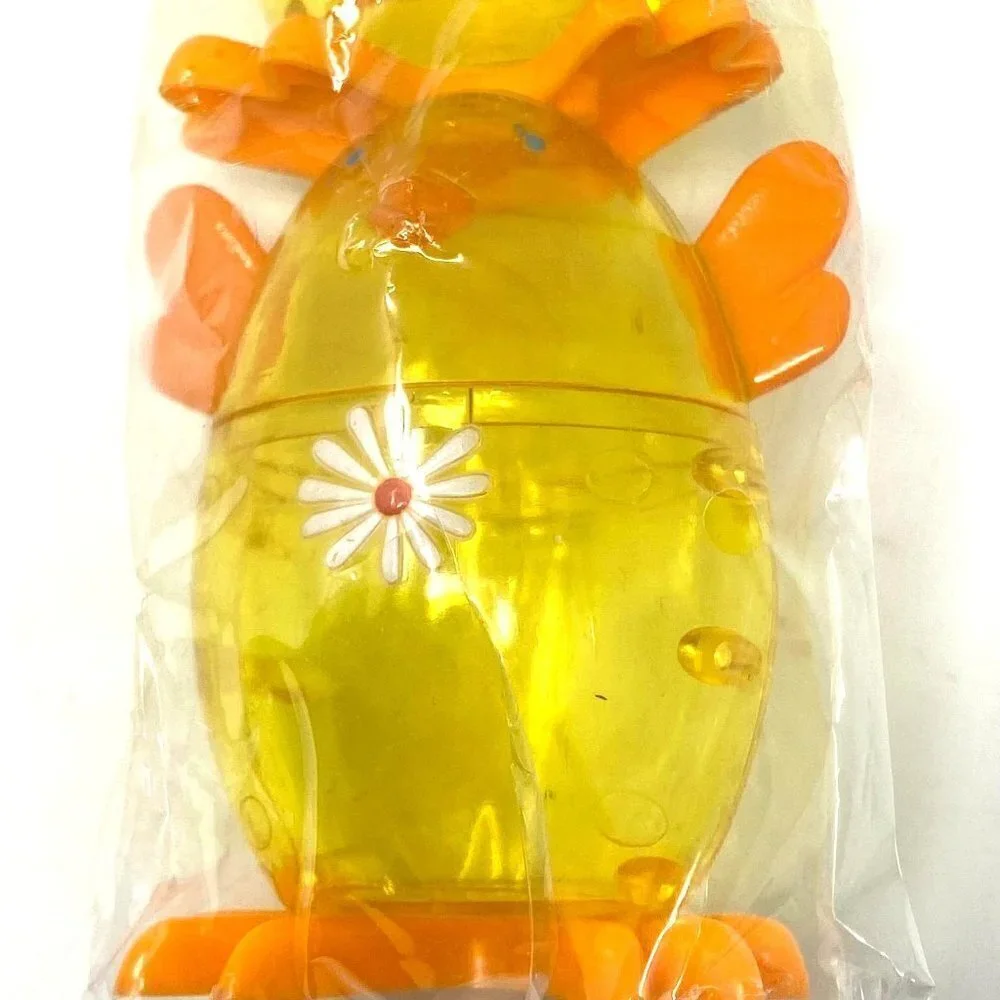 Target Easter Basket Clear Yellow Chick Fillable Eggs Treats Candy
